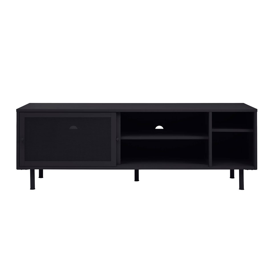 TV table Uvep, black, steel, H55x160x45cm