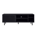TV table Uvep, black, steel, H55x160x45cm