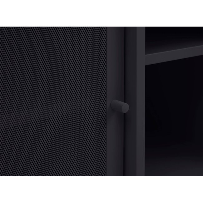 TV table Uvep, black, steel, H55x160x45cm