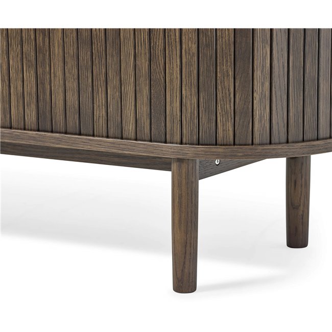 TV table Umeta, espresso color, MDF/oak veneer, H55.5x180x40cm
