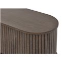 TV table Umeta, espresso color, MDF/oak veneer, H55.5x180x40cm