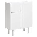 Шкаф Unbera, белый, MDF, H100х80х40см