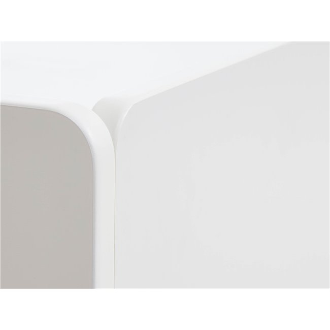ТВ столик Unbera, белый, MDF, H55х160х45см