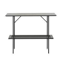 Kavos staliukas Usakola, juodas, MDF/metalas, H75x100x37cm