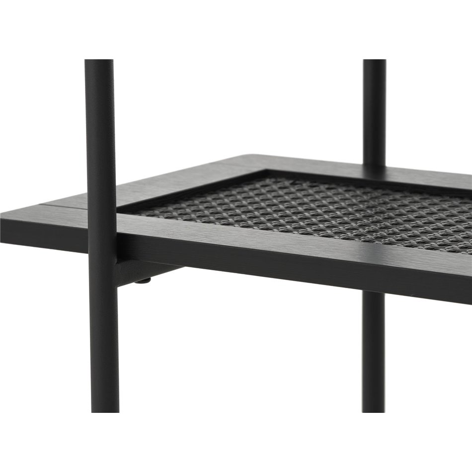 Coffee table Usakola, black, MDF/metal, H75x100x37cm