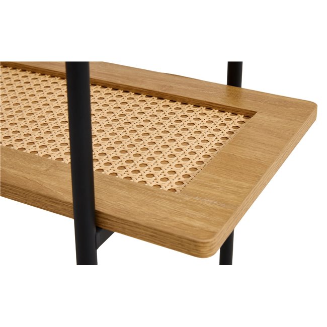 Coffee table Usakola, natural color, MDF/metal, H75x100x37cm