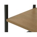 Side table Uncesura, natural/black, MDF/metal, H60x40x30cm