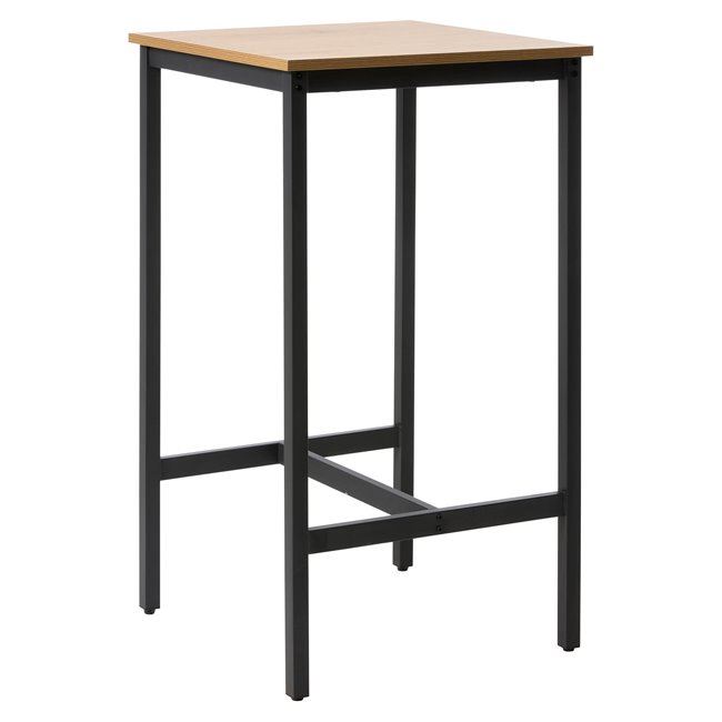 Барный столик Uncesura, натурального цвета, MDF/металл, H105x60x60см