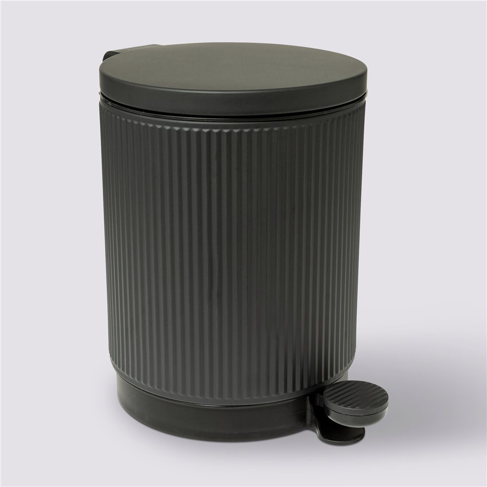 Garbage softclose Onyx black, 5L, 27.2x20.5cm H28.2cm
