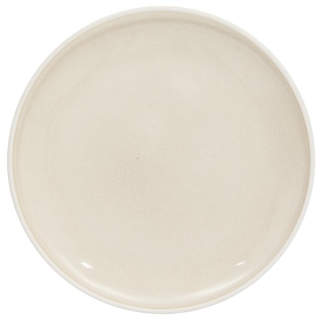 Dessert plate CHIARA BEIGE, D21cm H2.2cm