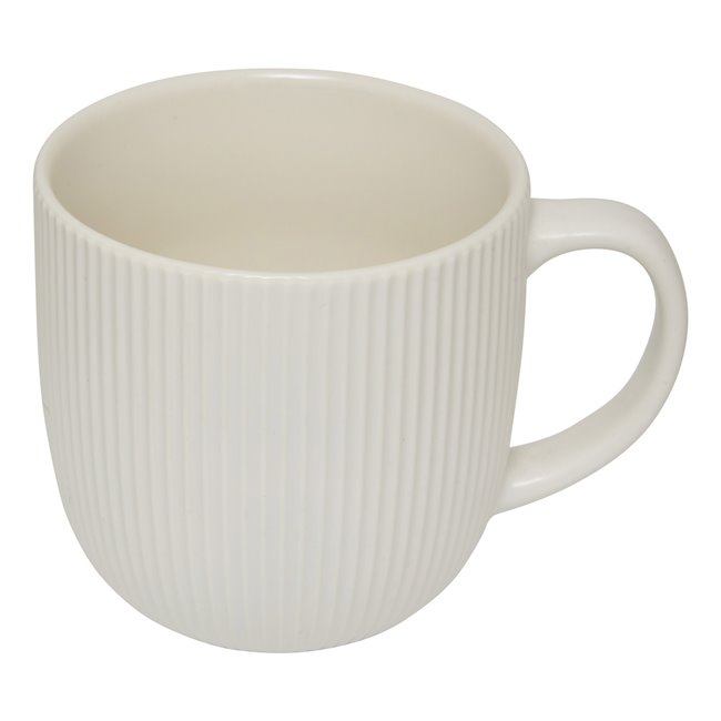 Mug Strata, white, 360ml, H8.9x11.4x8.9cm
