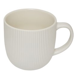 Mug Strata, white, 360ml, H8.9x11.4x8.9cm