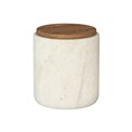 Cotton jar with wooden lid Come, H11cm, D10cm