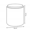 Cotton jar with wooden lid Come, H11cm, D10cm
