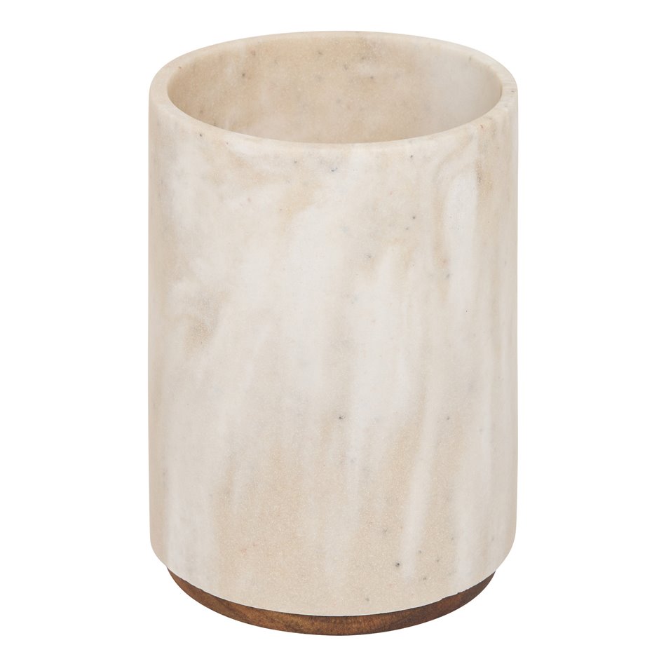 Dish with acacia wood base Come, H17cm, D12cm