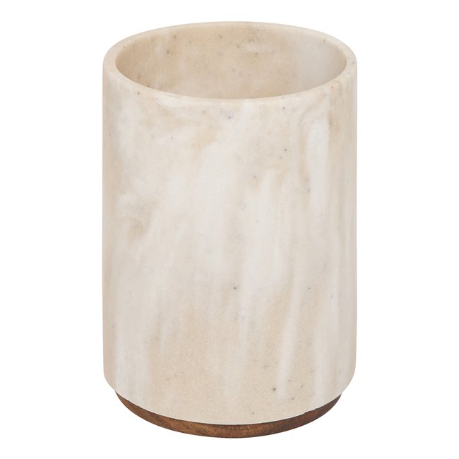 Dish with acacia wood base Come, H17cm, D12cm