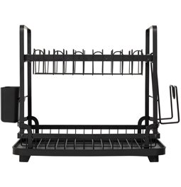 Dish draines Black Edition, 2-tier, black, H30x49.5x37cm