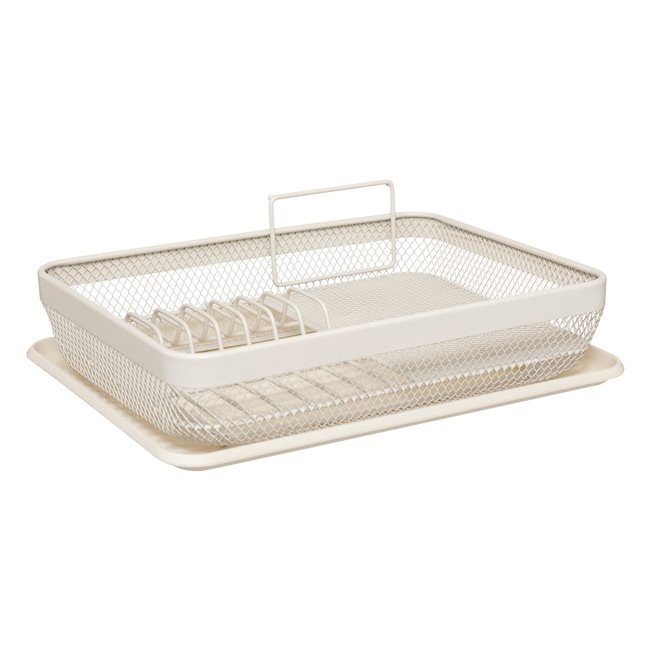 Dish drainer Mayaj, beige, H13.5x43x32cm
