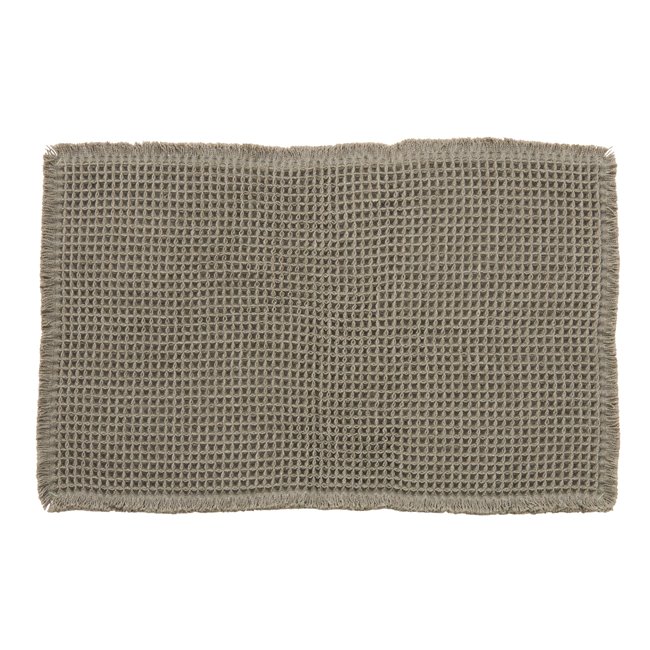 Honeycomb rug green, gray-green color, 50x80cm