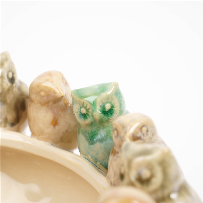 Decorative tray Colour Birds, H13.5cm, D34.7cm