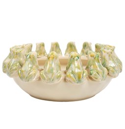Decorative tray Frogs, H13cm, D32.5cm