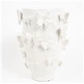 Vase Butterfly, white, H33.5cm, D24cm
