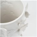 Vase Butterfly, white, H33.5cm, D24cm