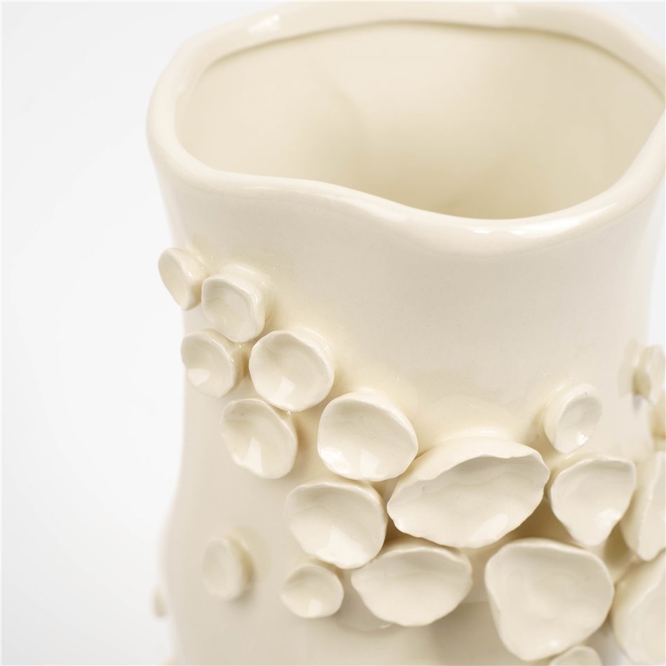 Vase Coloured dots, cream, H32cm, D14.3cm