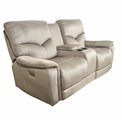 Doubble recliner Obernburg 8, grey, electrically adjustable, H103x189x103-164cm, seat height 57cm