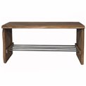 Shoes rack Safara, mango wooden/metal, H40x80x30cm