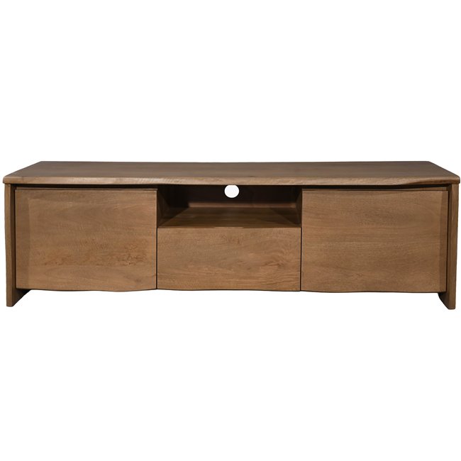 ТВ столик Sady с 2 дверцами/1 выдвижным ящиком, манговое дерево, 160x45cm H50cm