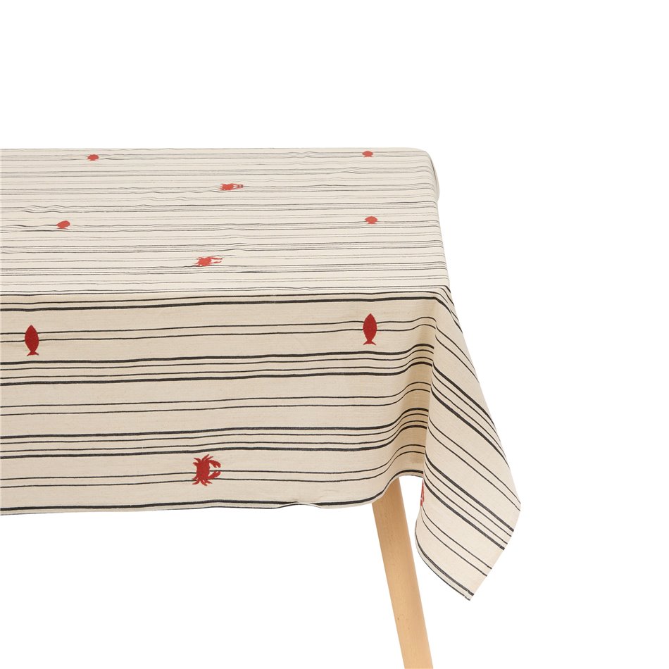 Tablecloth Oceania ray, cotton, 150x250cm