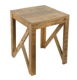 Side table Saggo M, mango wood, 35x35cm H42cm
