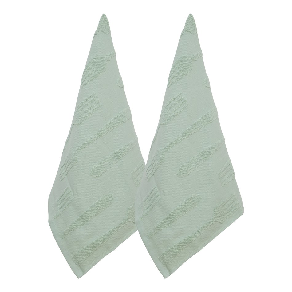 Kitchen towel Terry, set of 2 pcs., green, 45x70cm