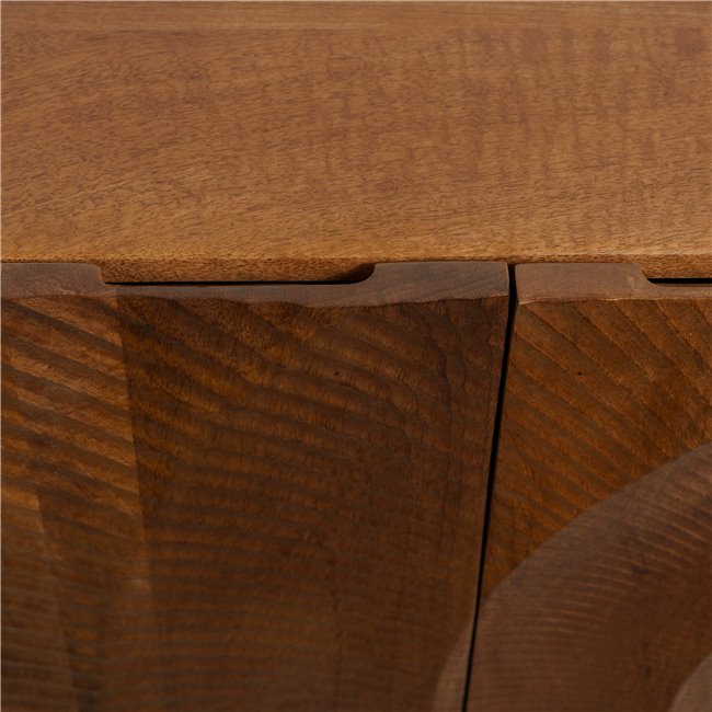 Sideboard Bailey 3D brown, mango wood/MDF/metal, H75x38x160cm