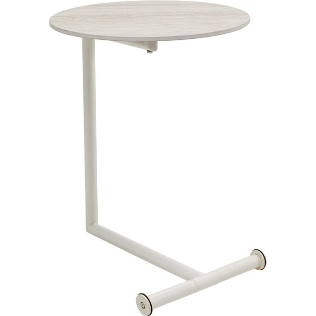 Side table Easy Living Greige, MDF/steel, 49x46cm H64cm