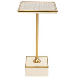 Side table Grazia, MDF/steel, 25x25cm H50cm