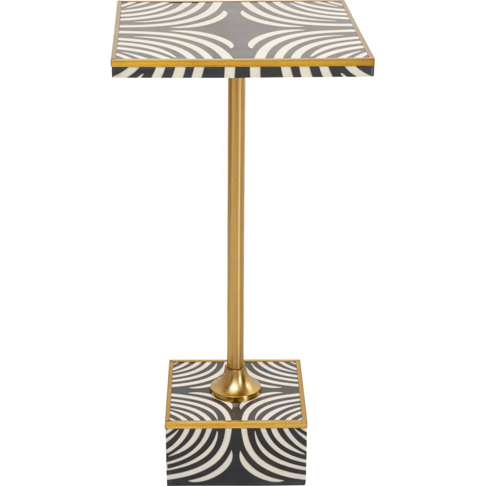 Side table Zebra, MDF/steel, 25x25cm H50cm