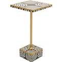 Side table Zebra, MDF/steel, 25x25cm H50cm