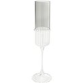 Champagne glass Noelle, grey, 175ml, H25cm, D7cm