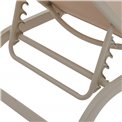 Sun lounger Labonao, clay color, aluminium/textilene, H84.5x64x171cm