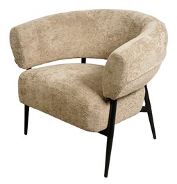 Fotelis Davor, smėlio sp. 18, H71x82x74cm, sėdimosios dalies aukštis 45cm