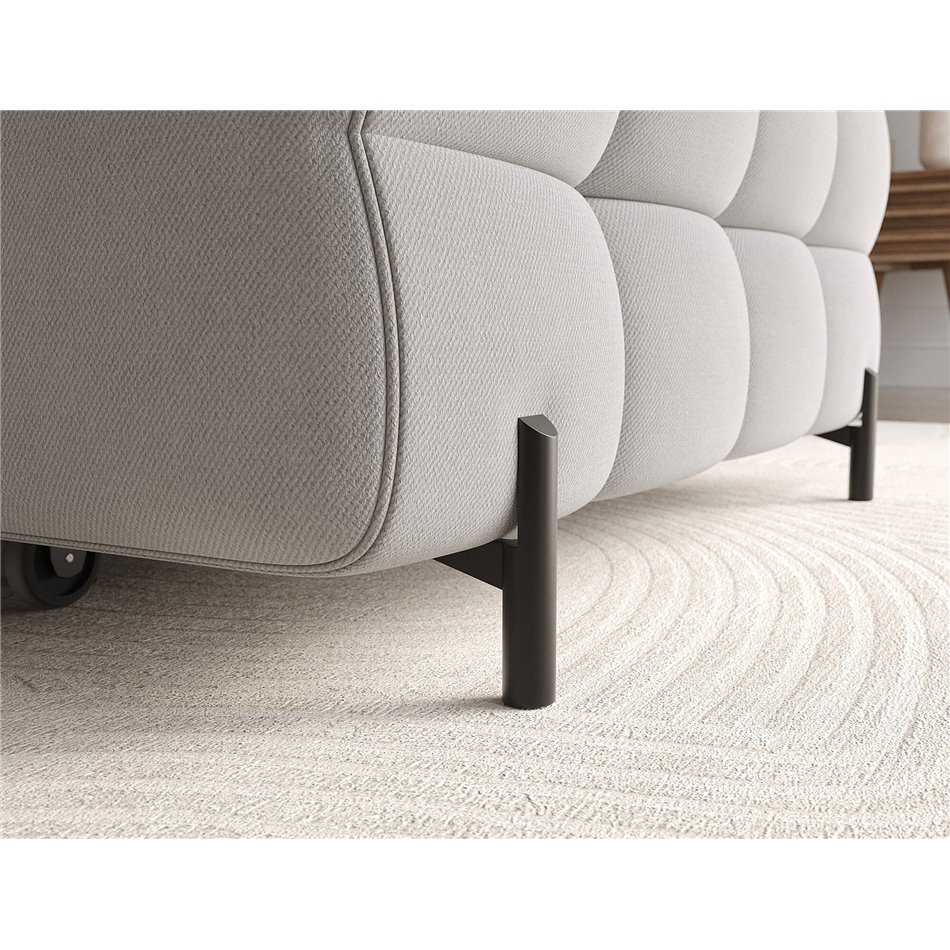 Corner sofa Elferlo R, sleeping function, Sola 04, grey, H93x285x181cm