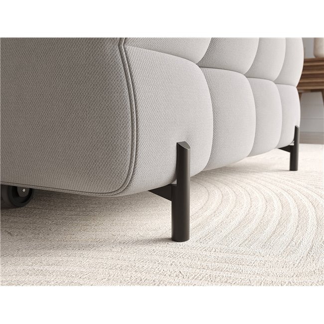 Corner sofa Elferlo R, sleeping function, Sola 04, grey, H93x285x181cm