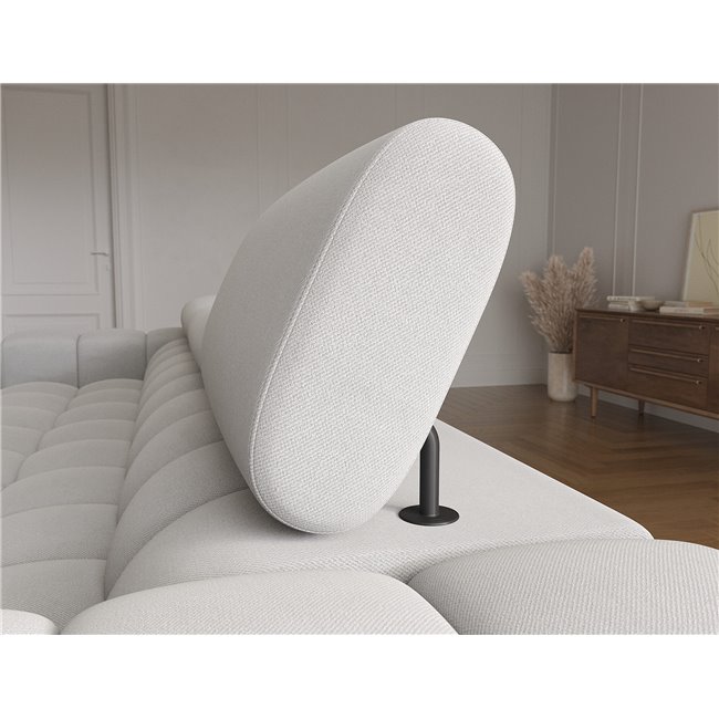 Corner sofa Elferlo R, sleeping function, Sola 04, grey, H93x285x181cm