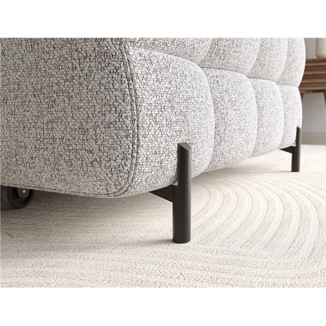 Corner sofa Elferlo R, sleeping function, Pellerito 03, grey, H93x285x181cm