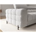 Corner sofa Elferlo R, sleeping function, Pellerito 03, grey, H93x285x181cm