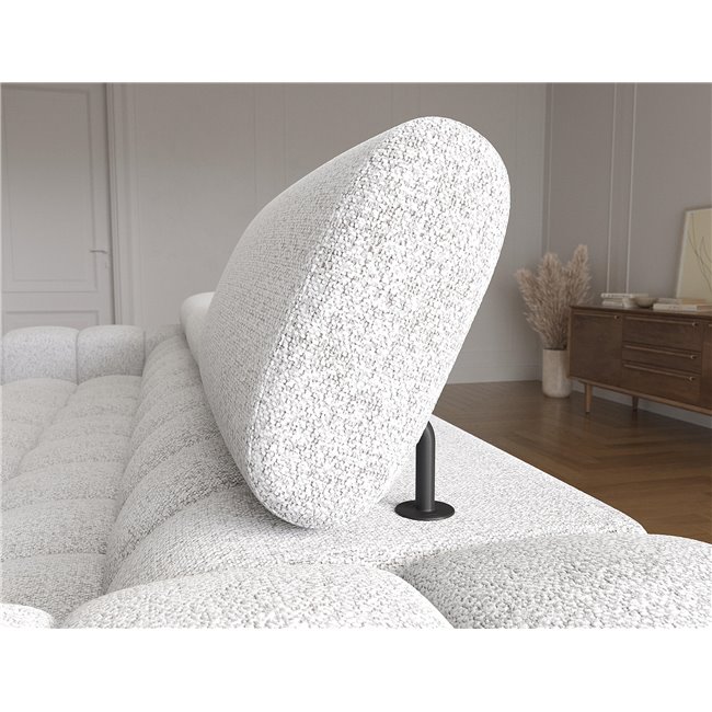 Corner sofa Elferlo R, sleeping function, Pellerito 03, grey, H93x285x181cm