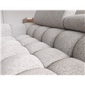 Corner sofa Elferlo R, sleeping function, Pellerito 20, grey, H93x285x181cm