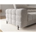 Corner sofa Elferlo R, sleeping function, Pellerito 20, grey, H93x285x181cm